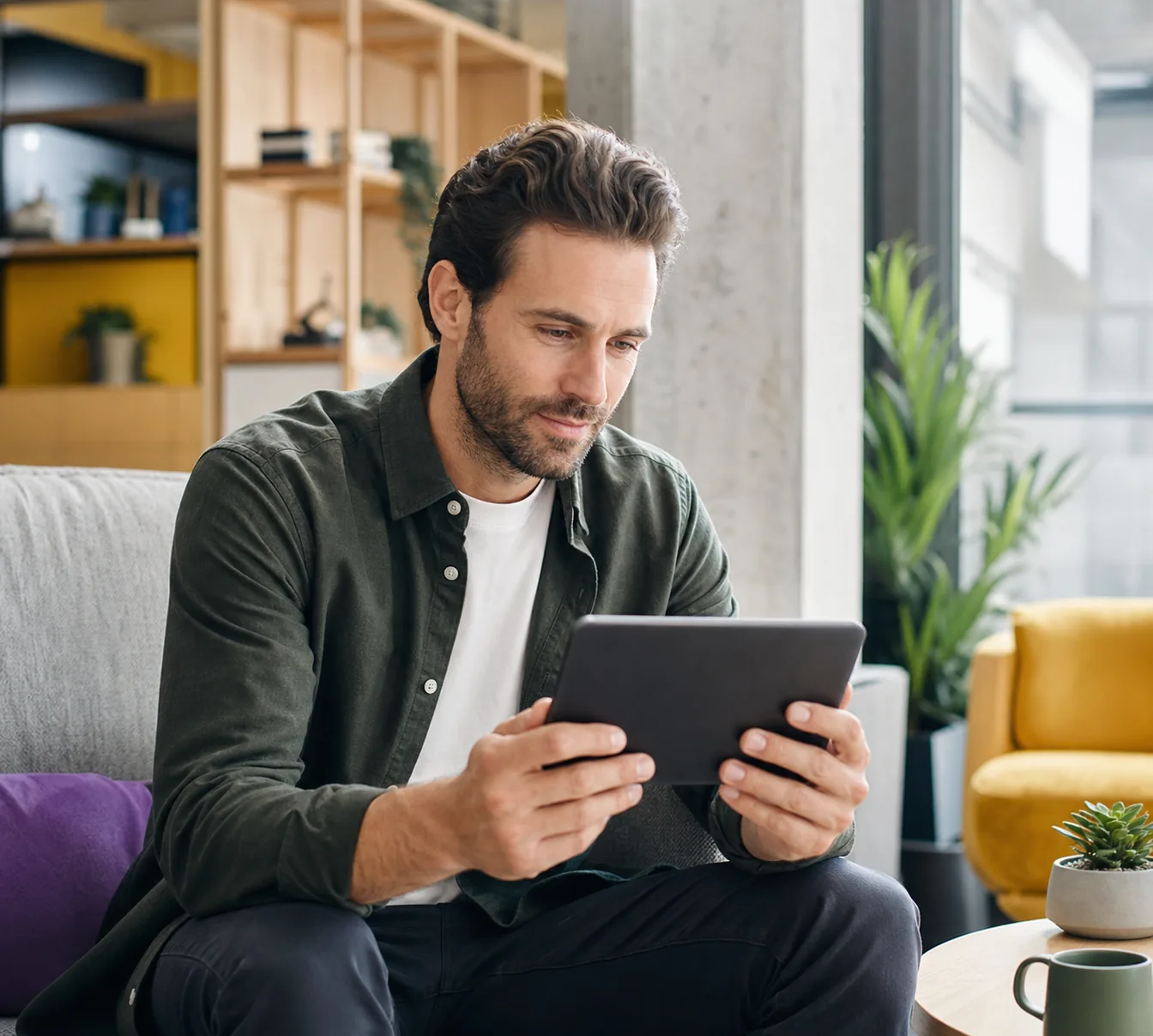 Western employer comparing freelancer profiles on a tablet